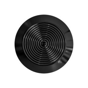 Stainless Steel Circular 10 Groove Top Black