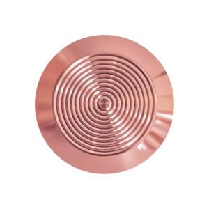 Stainless Steel Circular 10 Groove Top Rose Gold