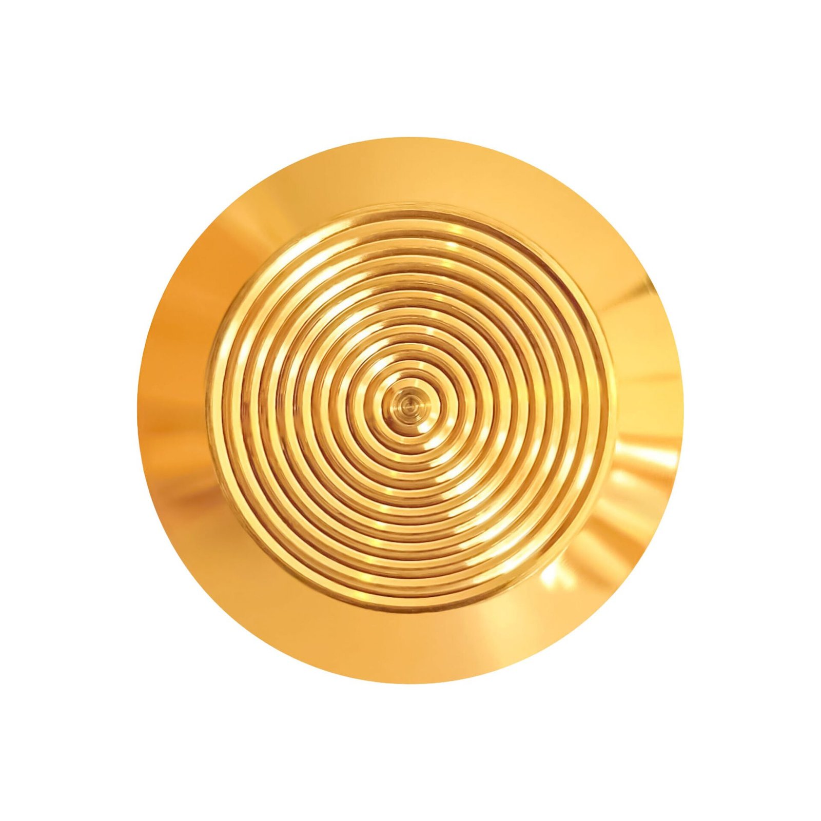 Stainless Steel Circular 10 Groove Top Gold